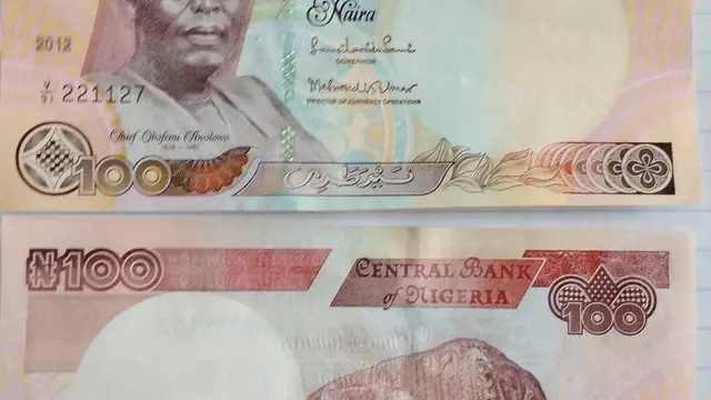 Nigerian naira note